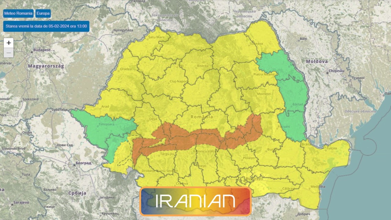 کد زرد در خصوص تشدید وزش باد و باران